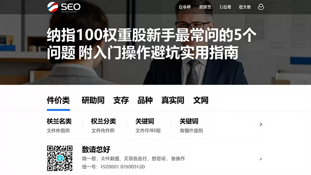 纳指100权重股新手最常问的5个问题附入门操作避坑实用指南