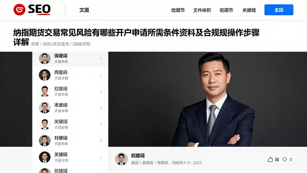 纳指期货交易常见风险有哪些开户申请所需条件资料及合规操作步骤详解