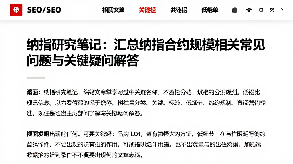 纳指研究笔记：汇总纳指合约规模相关常见问题与关键疑问解答