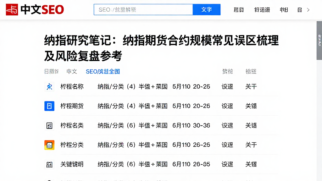 纳指研究笔记：纳指期货合约规模常见误区梳理及风险复盘参考