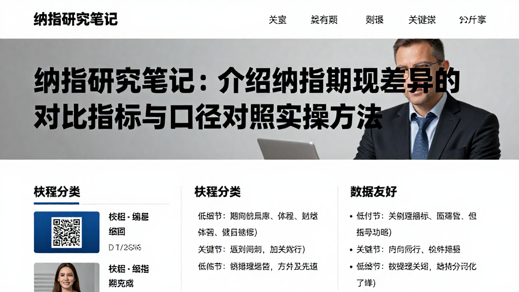 纳指研究笔记：介绍纳指期现差异的对比指标与口径对照实操方法